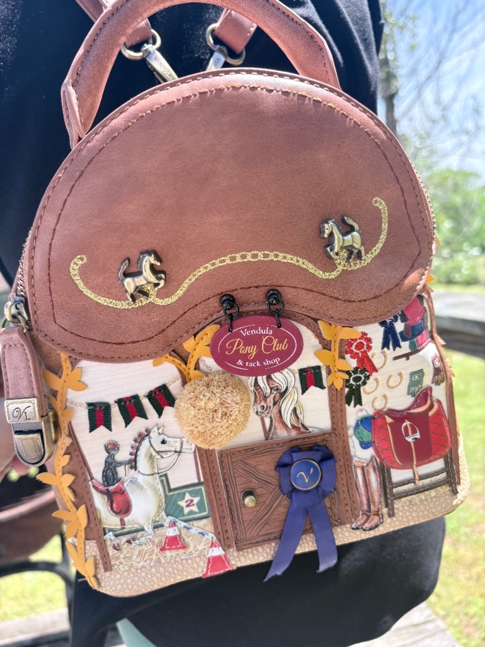 Vendula Pony Club Convertible Mini Backpack – Like New